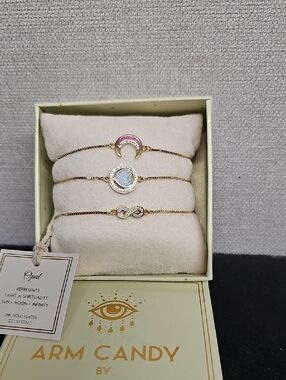 EYE CANDY LOS ANGELES 3PC ARM CANDY BRACELET SET BFPM-04-183